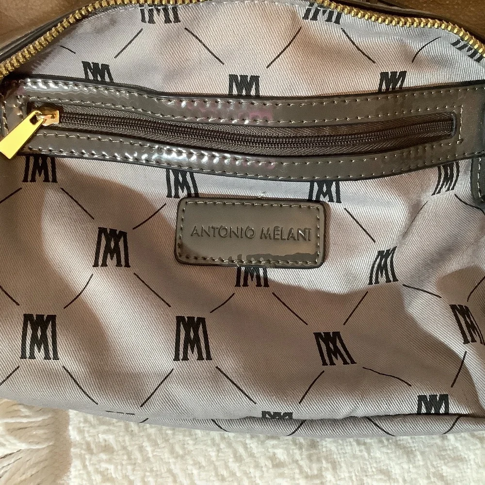 Antonio Melani hand shoulder dark gray purse - Picture 8 of 16